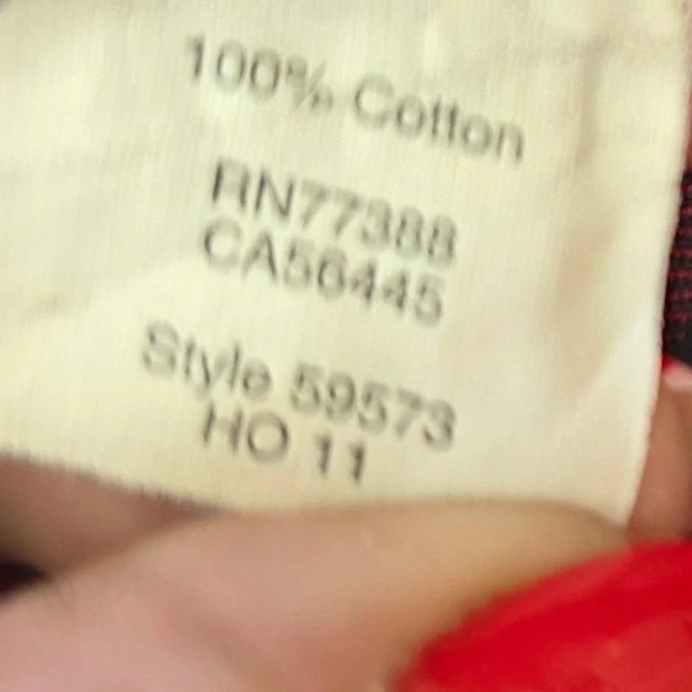 J. Crew Sporting goods Buffalo Plaid Shirt S Red Black Flannel‎ Cabin Core